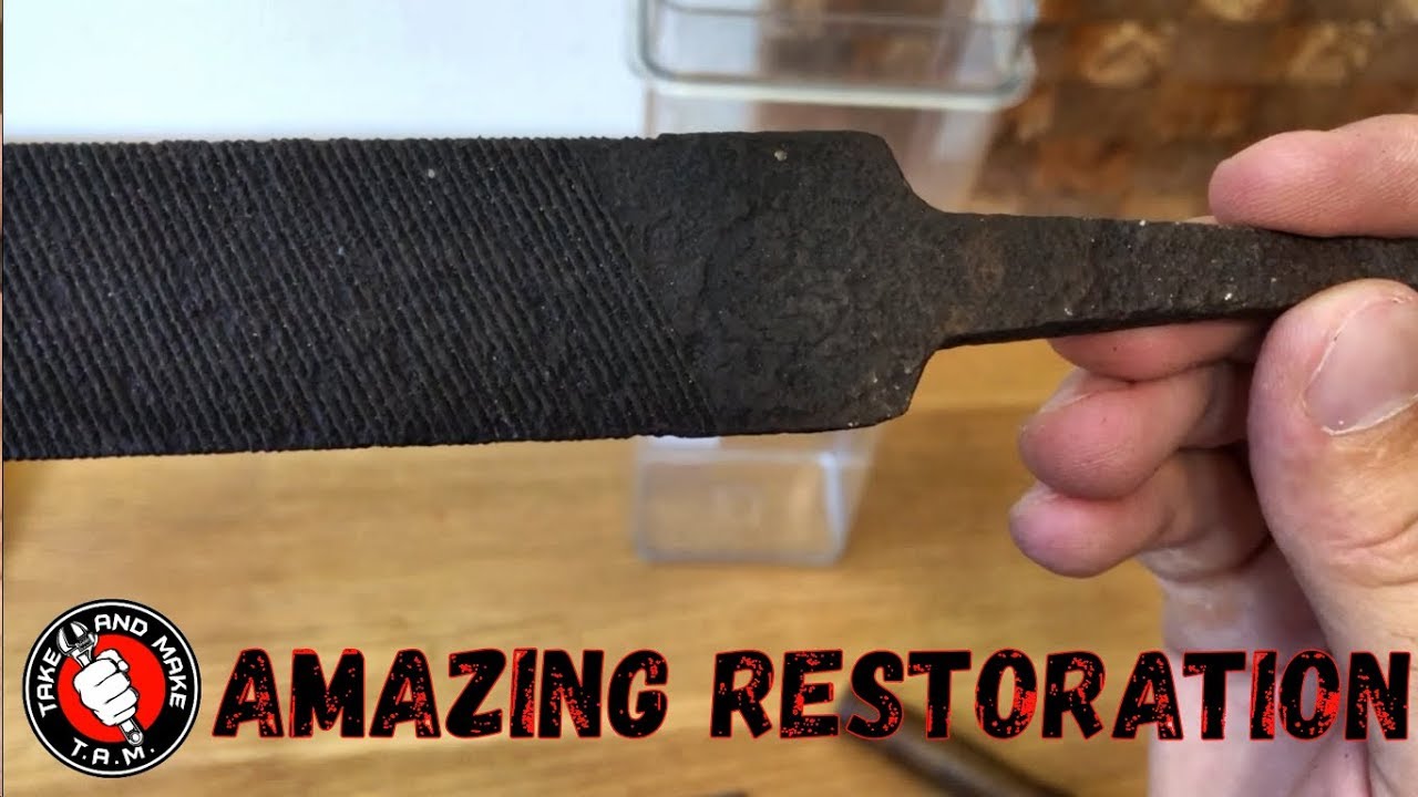 Old Rusted File Amazing Restoration. Short Version [Old Video]