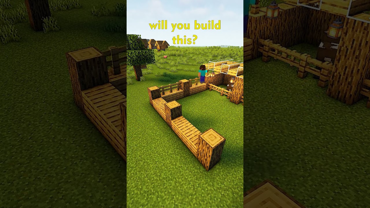 Minecraft Animal Pen 🐖#shorts