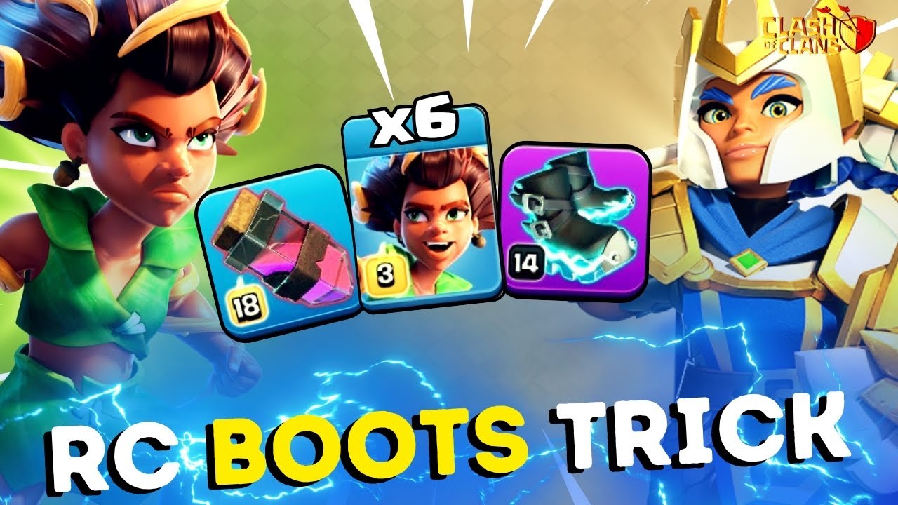 ELECTRO BOOTS makes RC TRICK Root Riders STRONGER THAN EVER at Town Hall 17 | Clash of Clans