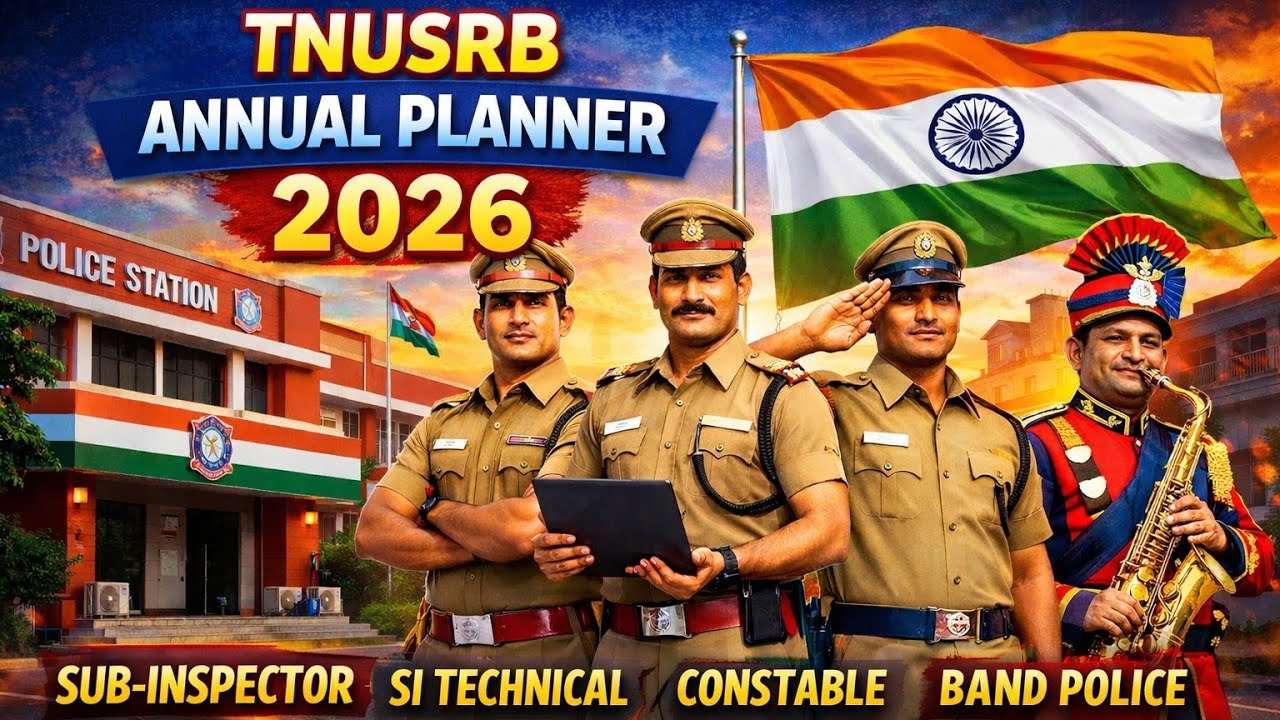 План развития TNUSRB на 2026 год | Вакансии для инспекторов полиции, технических инспекторов, кон...