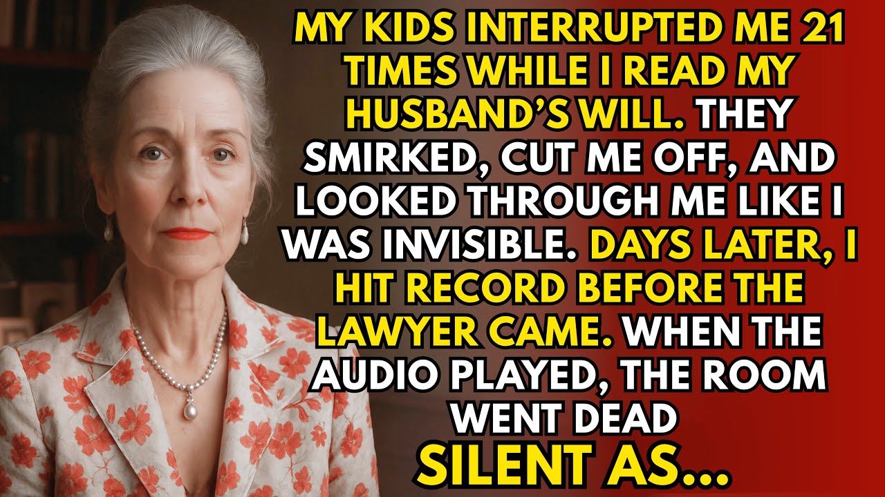 My Kids Interrupted Me 21 Times During My Husband's Will — So I Hit Record and Protected Everything