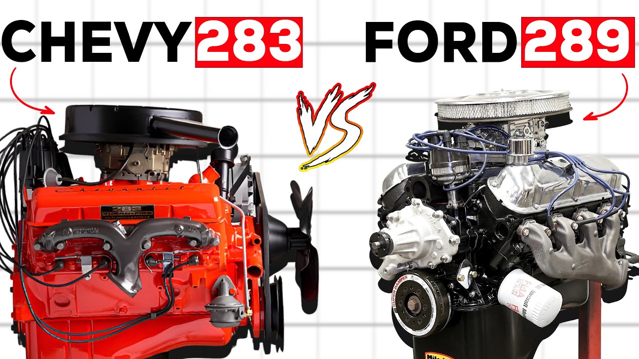 Chevy 283 V8 против Ford 289 V8 | Кто был королём?