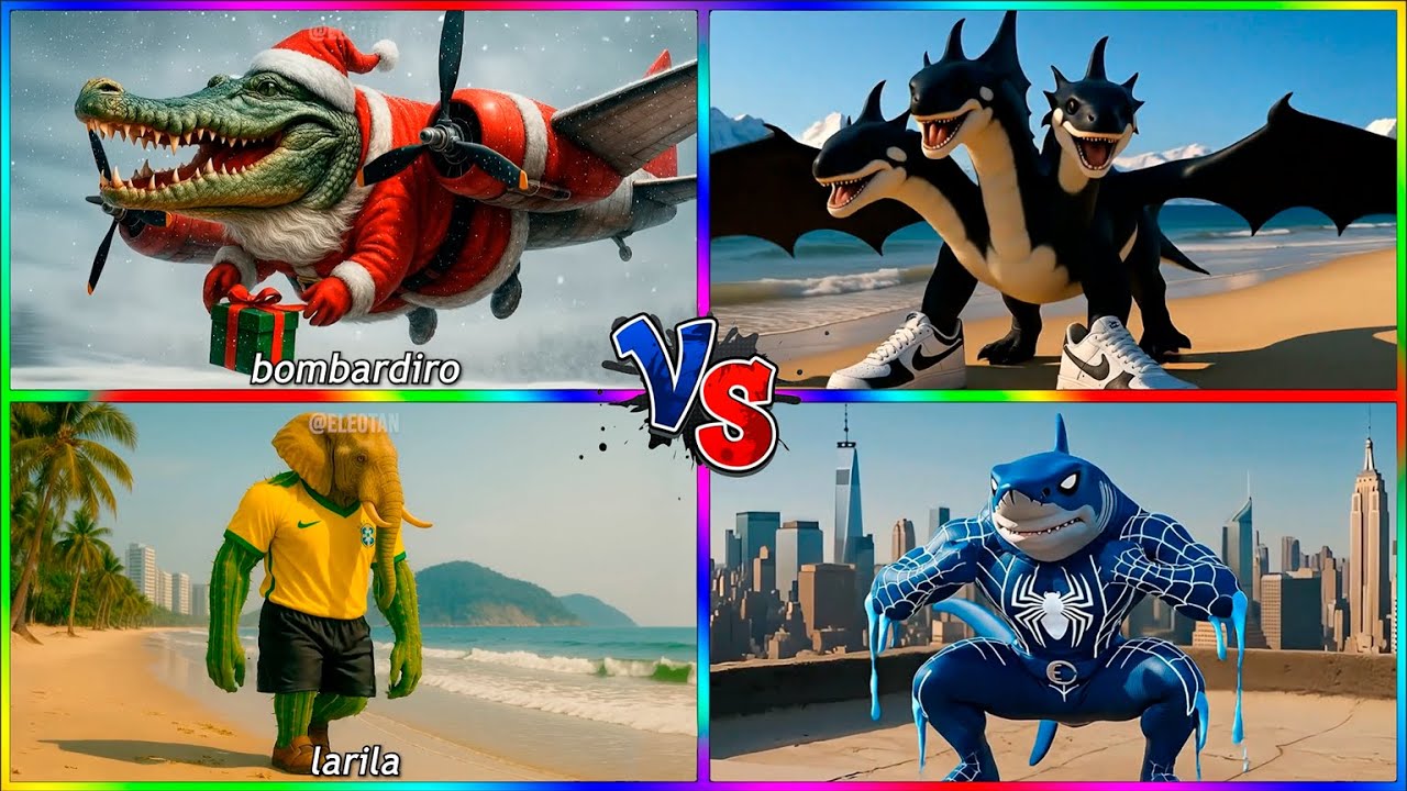 BOMBARDIRO CORCADIRO 🆚 ORCALERO ORCALALA 🆚 LIRILI LARILA 🆚 TRALLALERO TRALLALA
