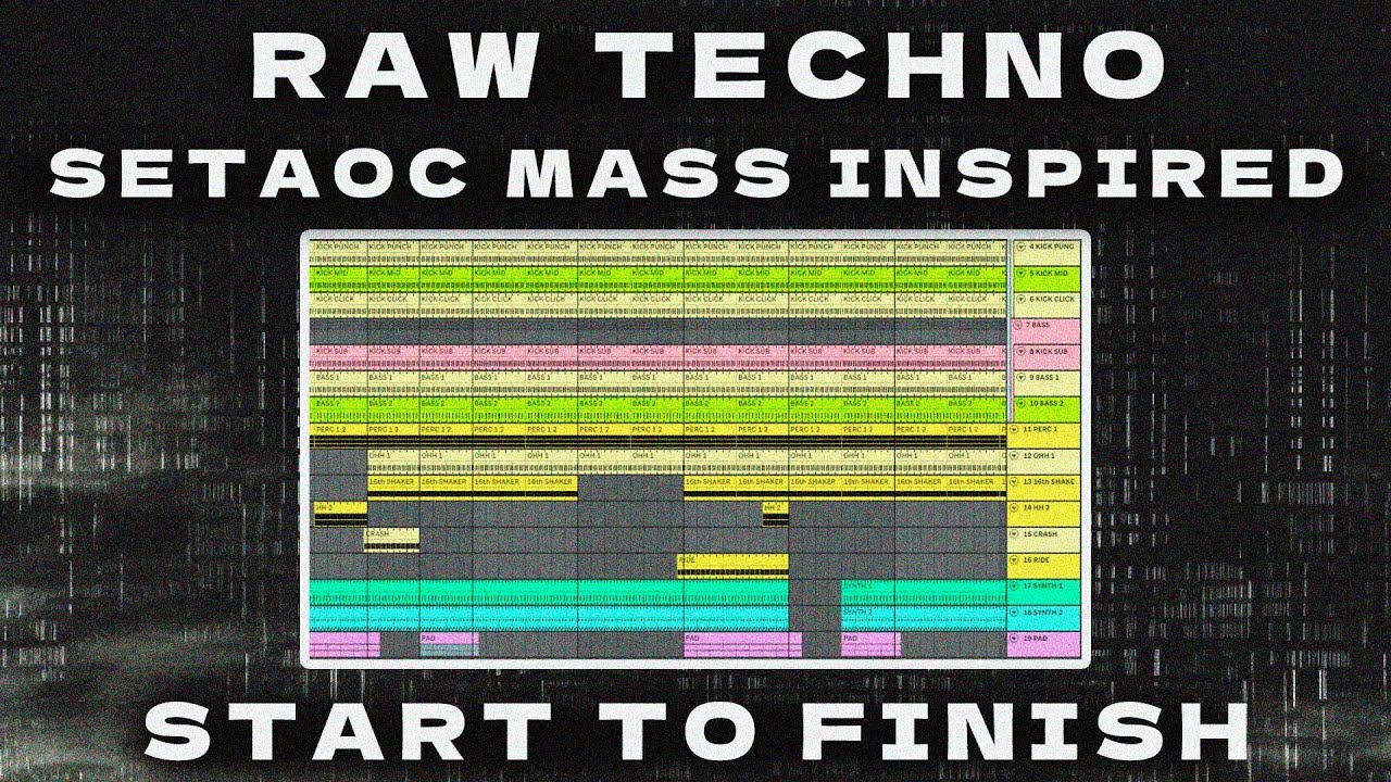Raw Hypnotic Techno - Start to Finish - Inspired by Setaoc Mass - Ableton Live 11