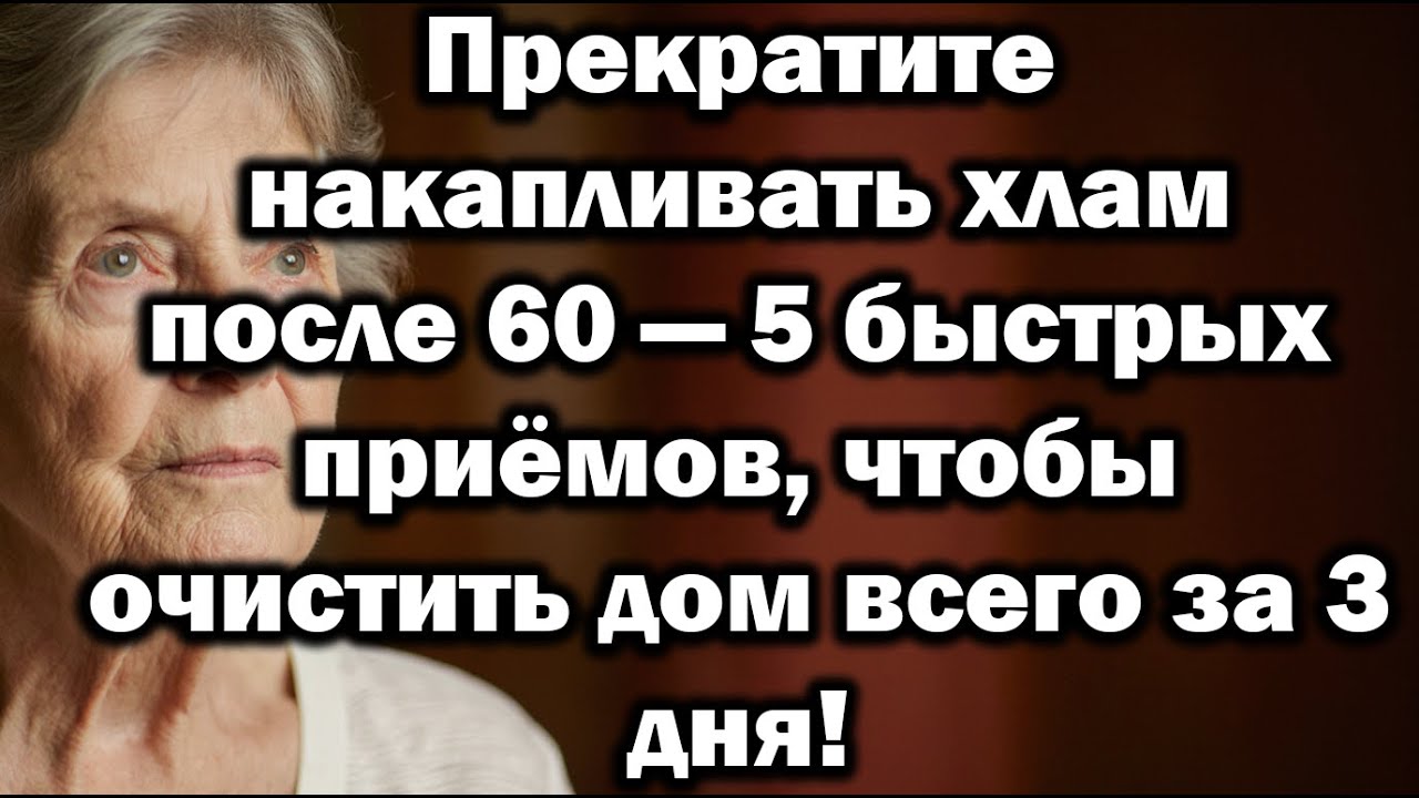 Прекратите накапливать хлам после 60 — 5 быстрых приёмов, чтобы очистить дом всего за 3 дня!