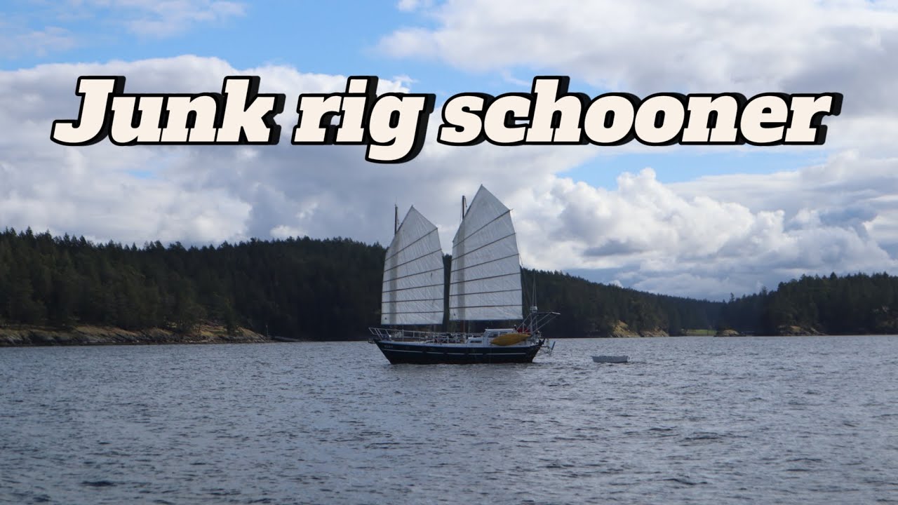 Sailing and learning about junk rigs with Nick.