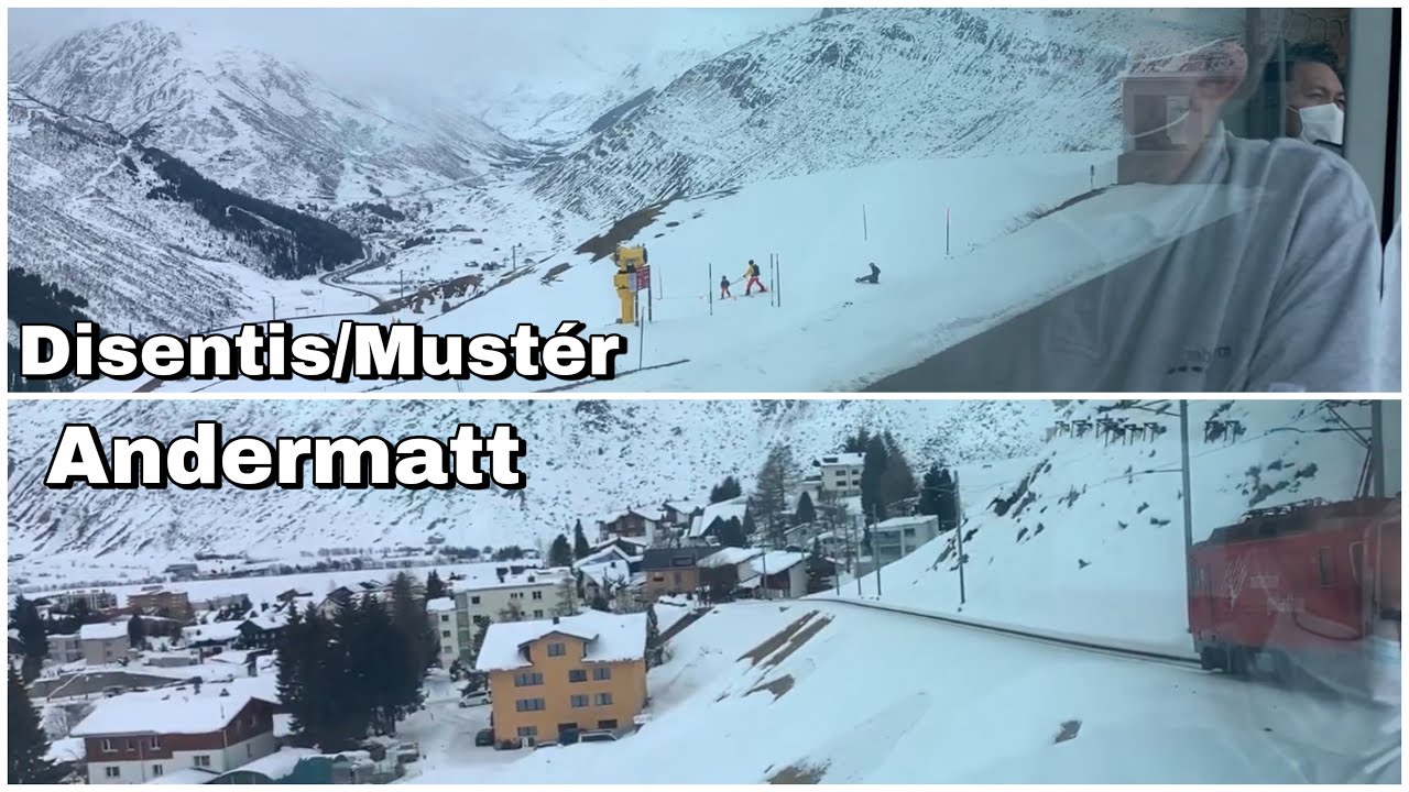 Mitfahrt mit dem (RhB Glacier Express) von Disentis/Mustér nach Andermatt
