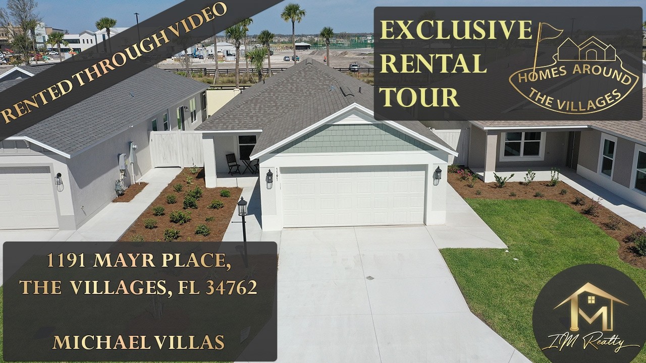 AVAILABLE MARCH 1ST | Annual Rental, The Villages: Furnished 2 Bed/2 Bath & Eastport Access