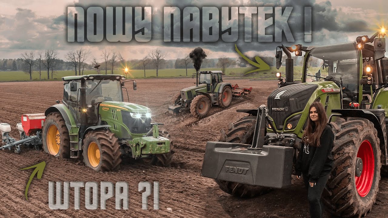🇵🇱Nowy Nabytek 2023㋛︎Uprawa na2㋛︎Klaudia na obciążniku㋛︎Siew Kukurydzy㋛︎Wtopa?㋛︎Fendt puszcza chmure