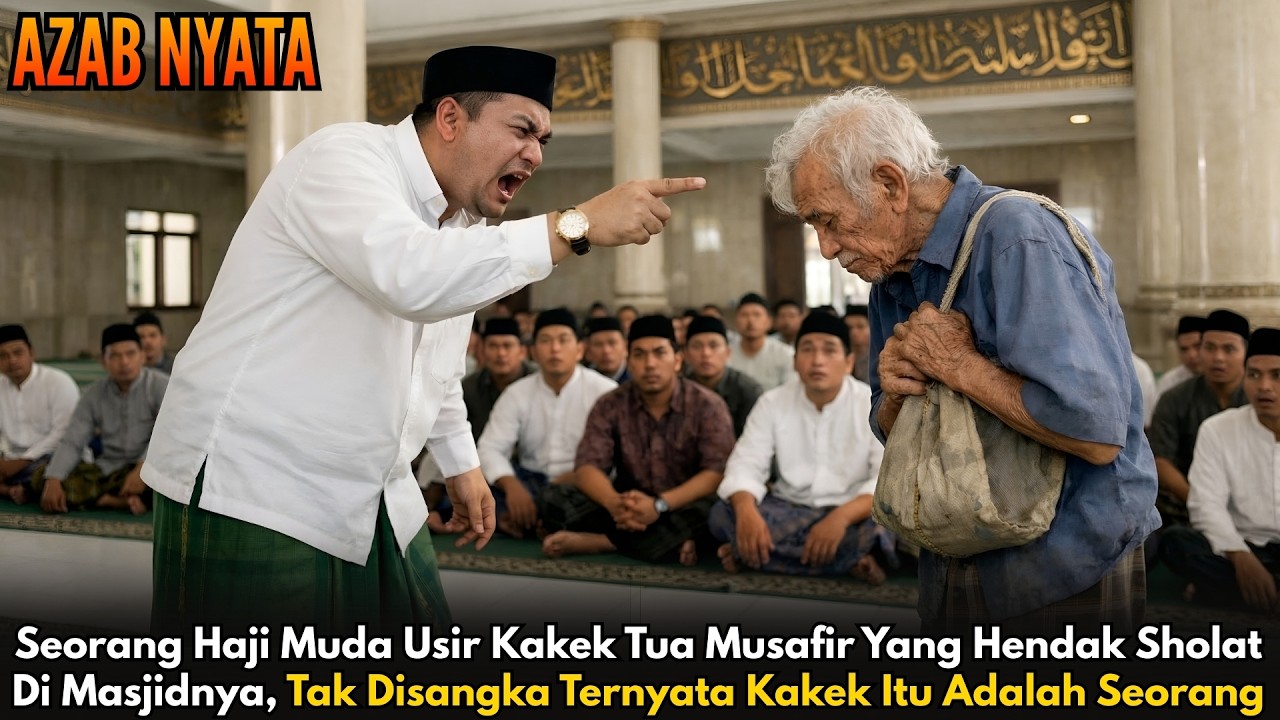 Kakek Lusuh Diusir Dari Masjid Oleh Pak Haji Muda, Yang Terjadi Setelahnya Membuat Semua Gemetar