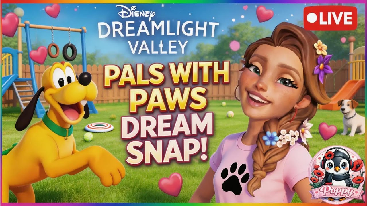 DreamSnap “Pals with Paws” 🐾✨ Pluto is the STAR! | Disney Dreamlight Valley Live