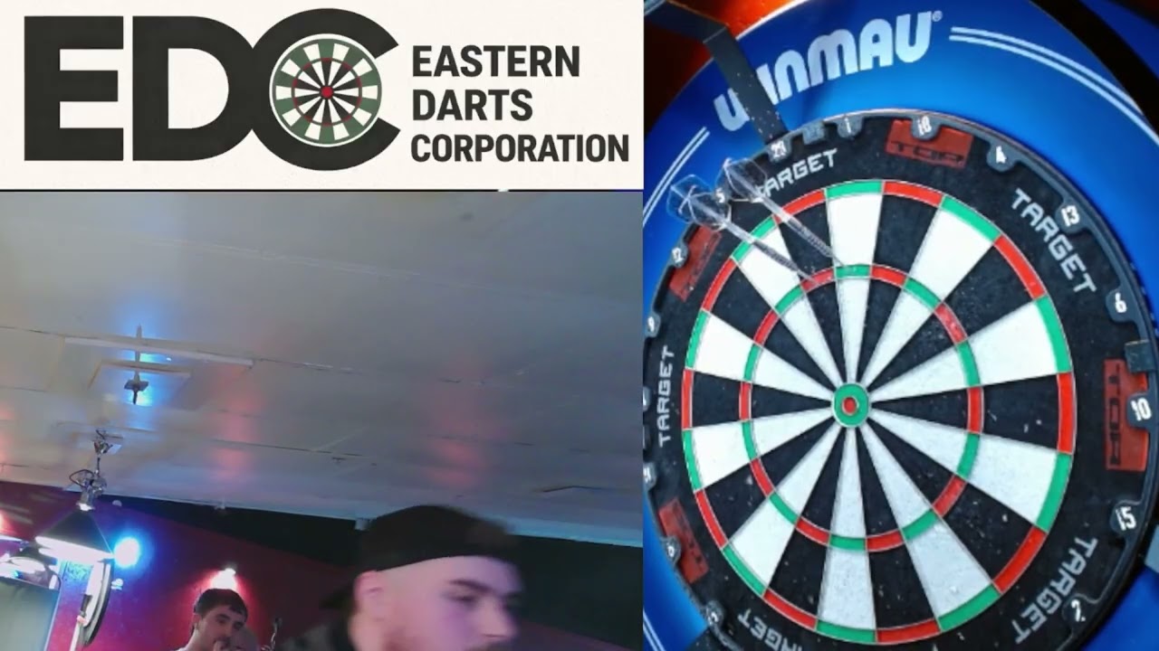 EDC Darts (UK) Thursday 19th February 2026 Diss Heywood 24 player ko flyn vs jordan cons first round