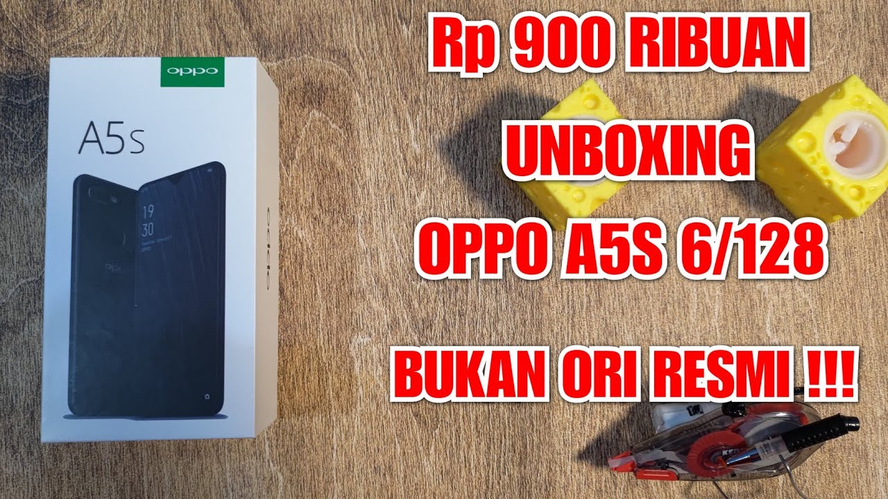 Rp 900 RIBU . UNBOXING OPPO A5S 6/128 . LAGI BANYAK BEREDAR MURAH DI PASARAN .
