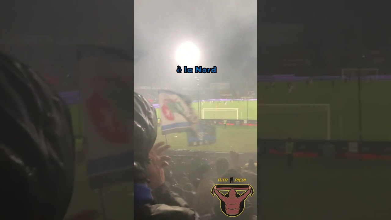 Vamos vamos grande Pisa | Coro ultras Pisa S.C. 1909 ⚽️ | Curva Nord Pisa 🔵⚫ #shorts