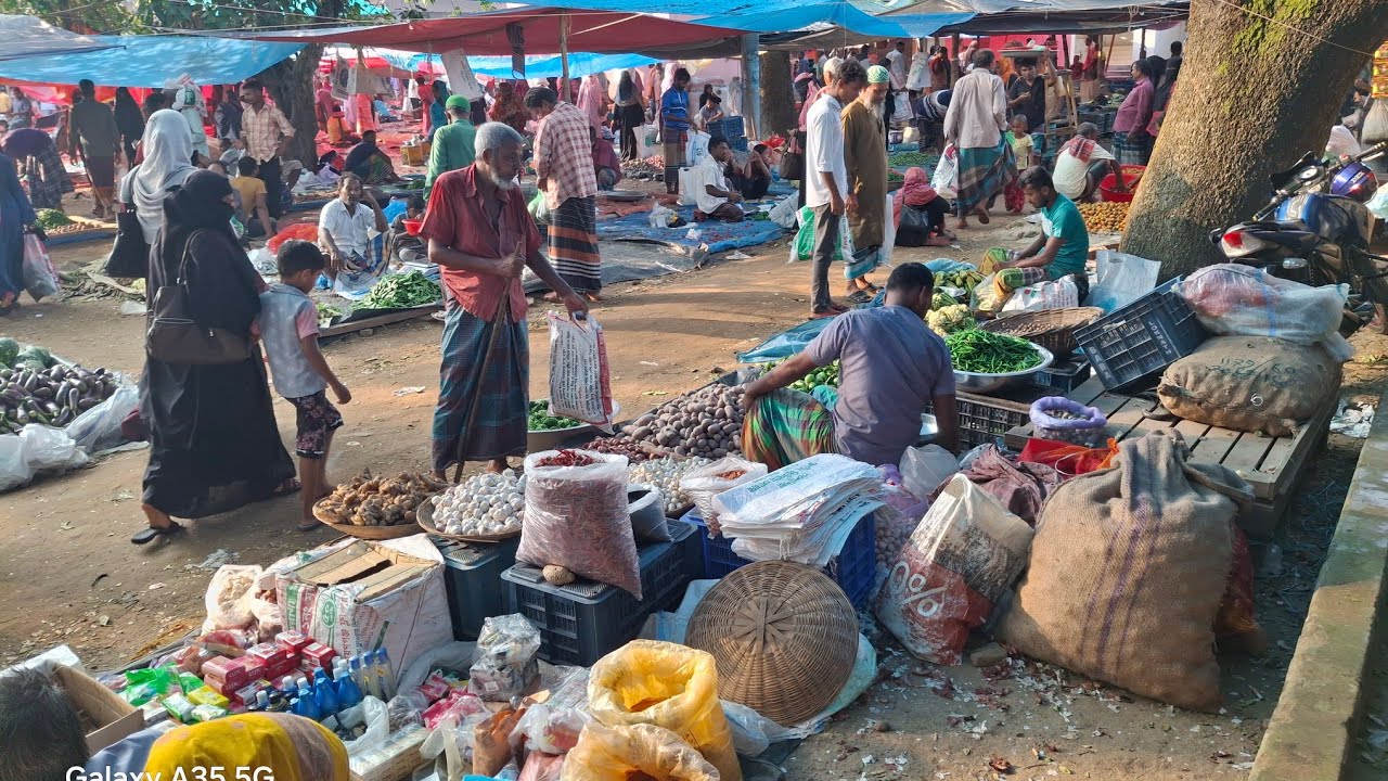 ফুলবাড়িয়া বাজার।। বোয়ালি নদীর তীরে চমৎকার একটা হাঁট।। শতবর্ষী গ্রামীণ হাঁট।। কালিয়াকৈর,গাজীপুর