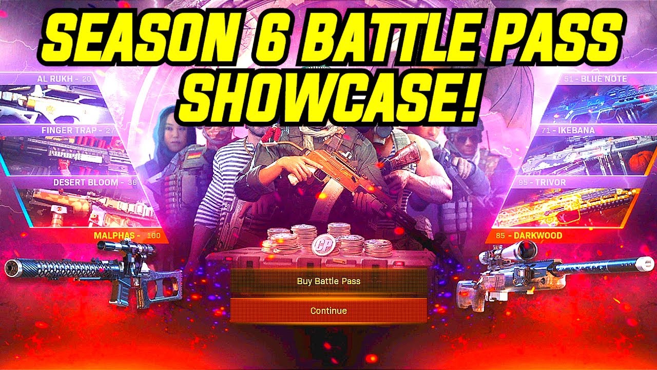 NEW MODERN WARFARE SEASON 6 BATTLE PASS SHOWCASE! (Season 6 Battle Pass)