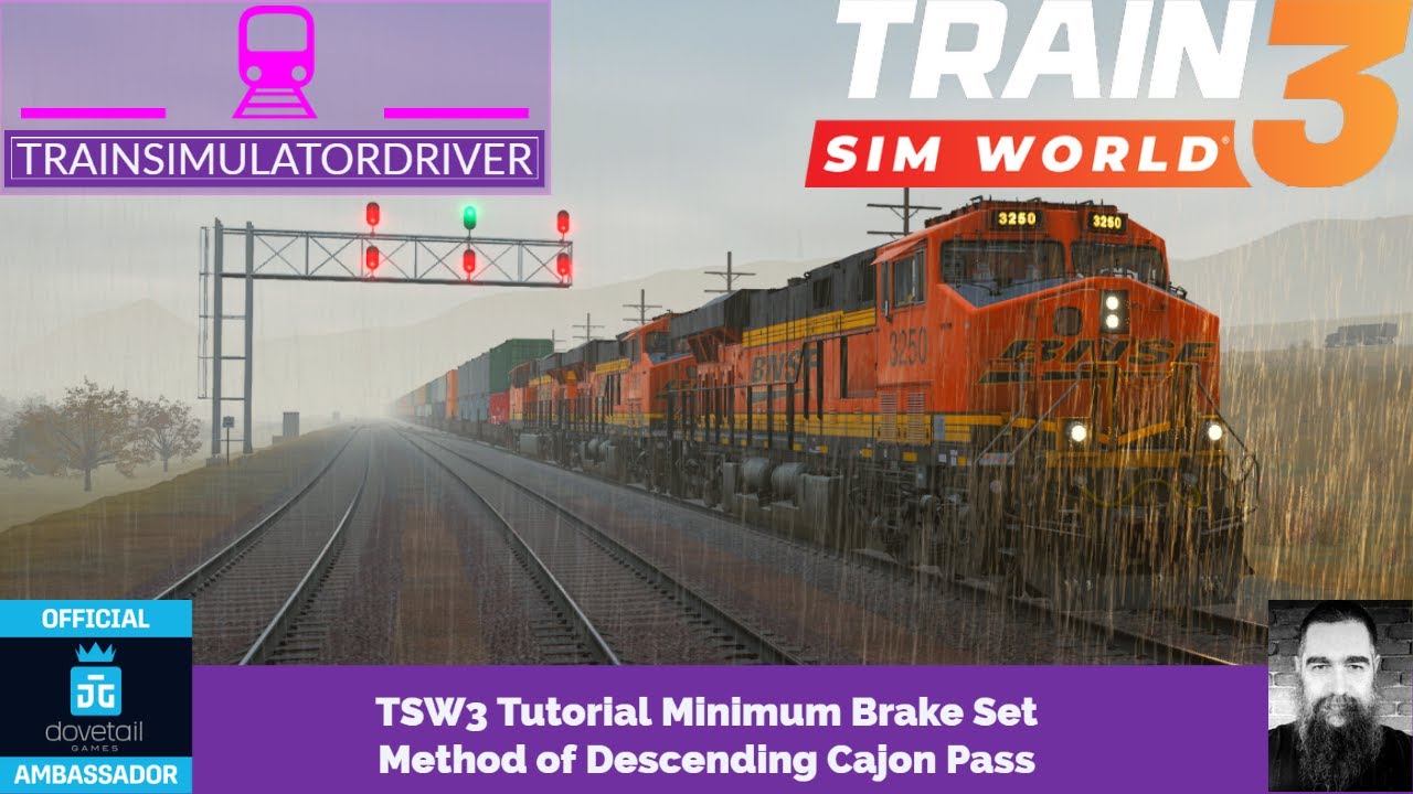 Учебное пособие TSW3. Метод минимальной установки тормоза для спуска с перевала Кахон