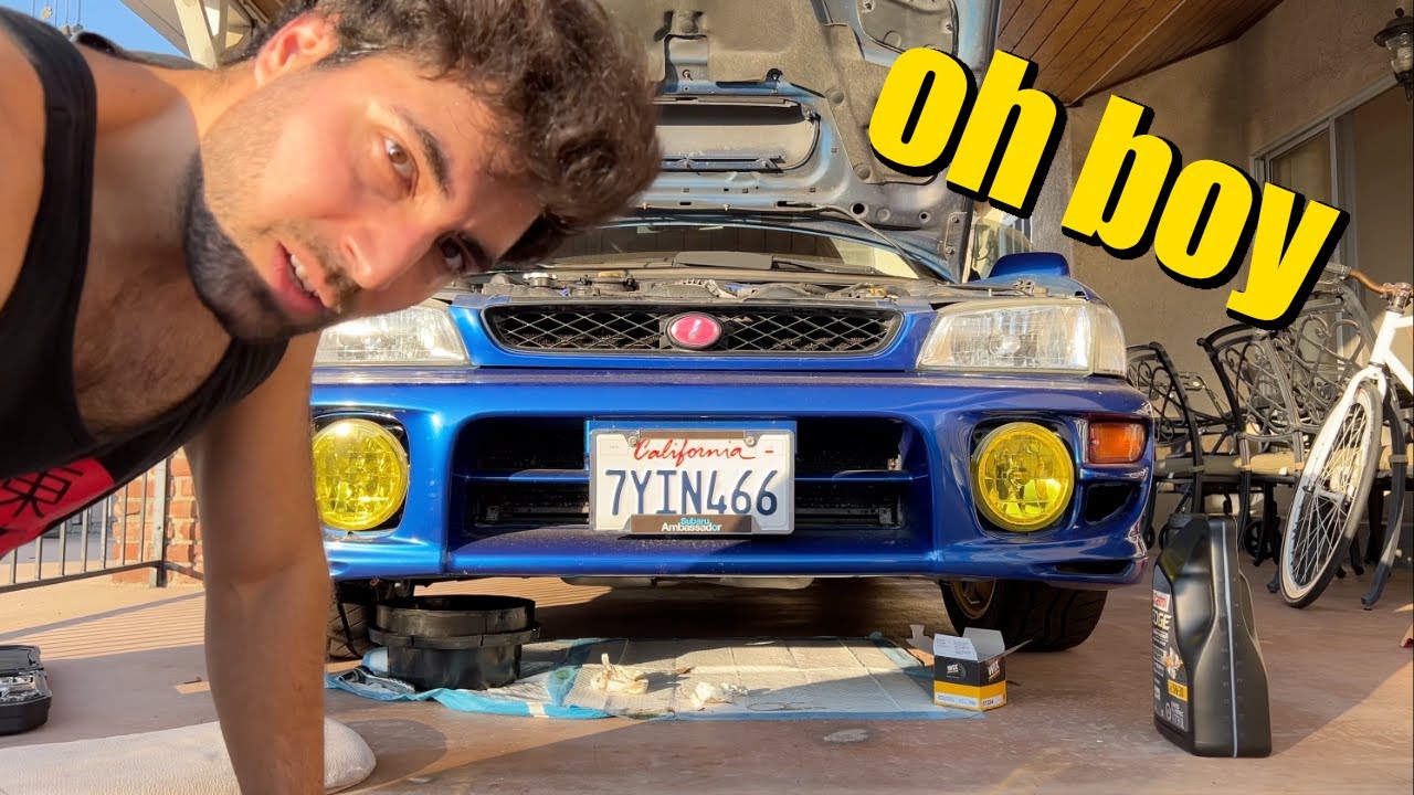 Southern California Man Works on Old Subaru While Mosquitoes Eat Him Alive