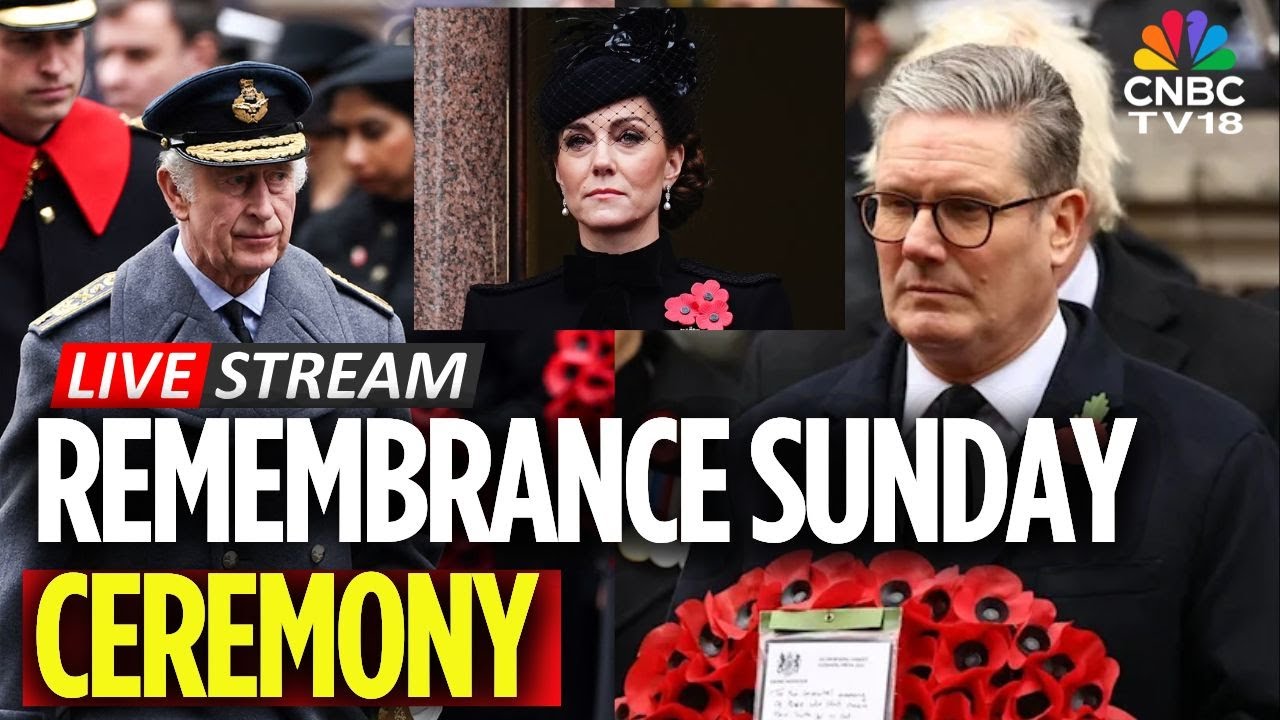London Remembrance Sunday LIVE: King Leads Remembrance Day Service | Kate Middleton | Starmer | N18G