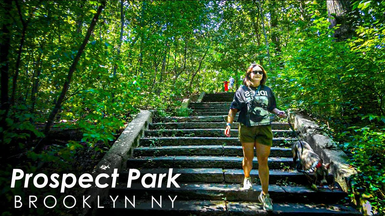 Walking in PROSPECT PARK | Brooklyn NYC Walking Tour through a part of Prospect Park | 4K Video
