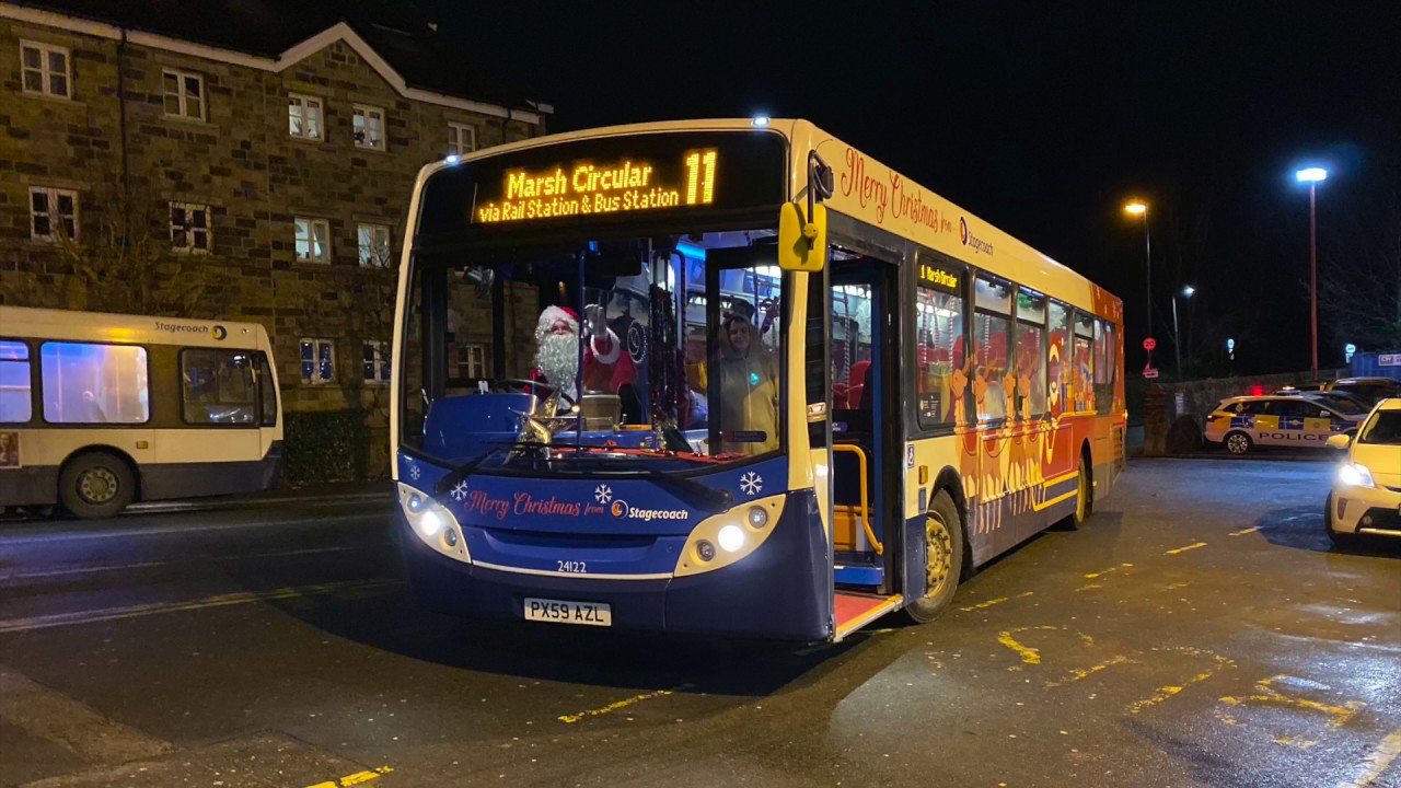 [Stagecoach Cumbria & North Lancashire: 11 Marsh] ADL Enviro300 MAN 18.240 Christmas (24122/PZ59AZL)