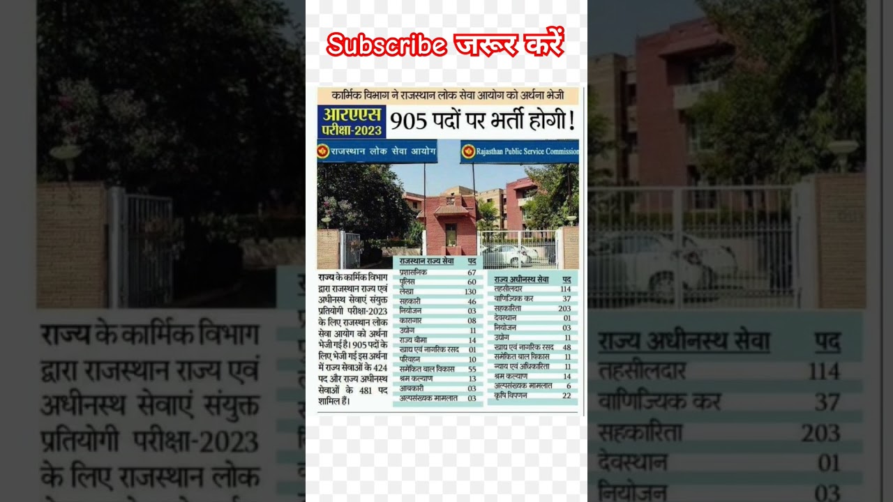 Ras new vacancy kab aayegi। ras 2023 vacancy 2023 #ras #rpsc