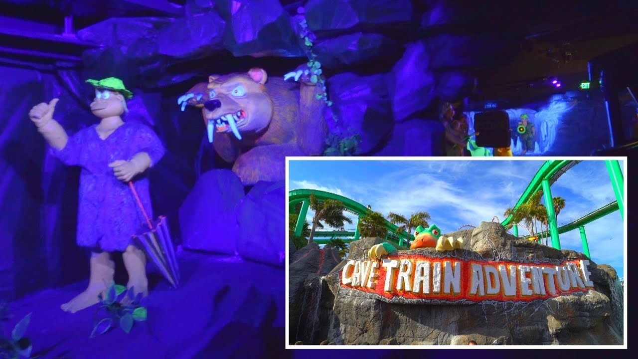 Cave Train Dark Ride - Beach Boardwalk Amusement Park