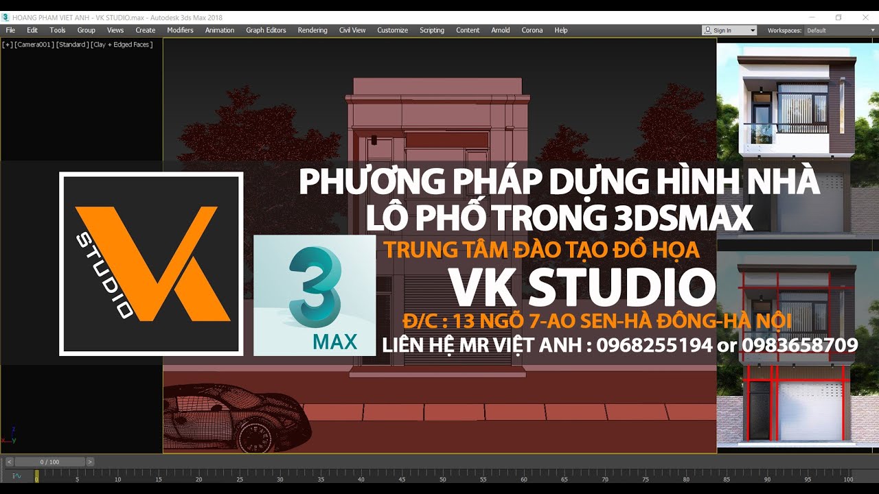 PHƯƠNG PHÁP DỰNG NHÀ LÔ PHỐ TRONG 3DSMAX 02