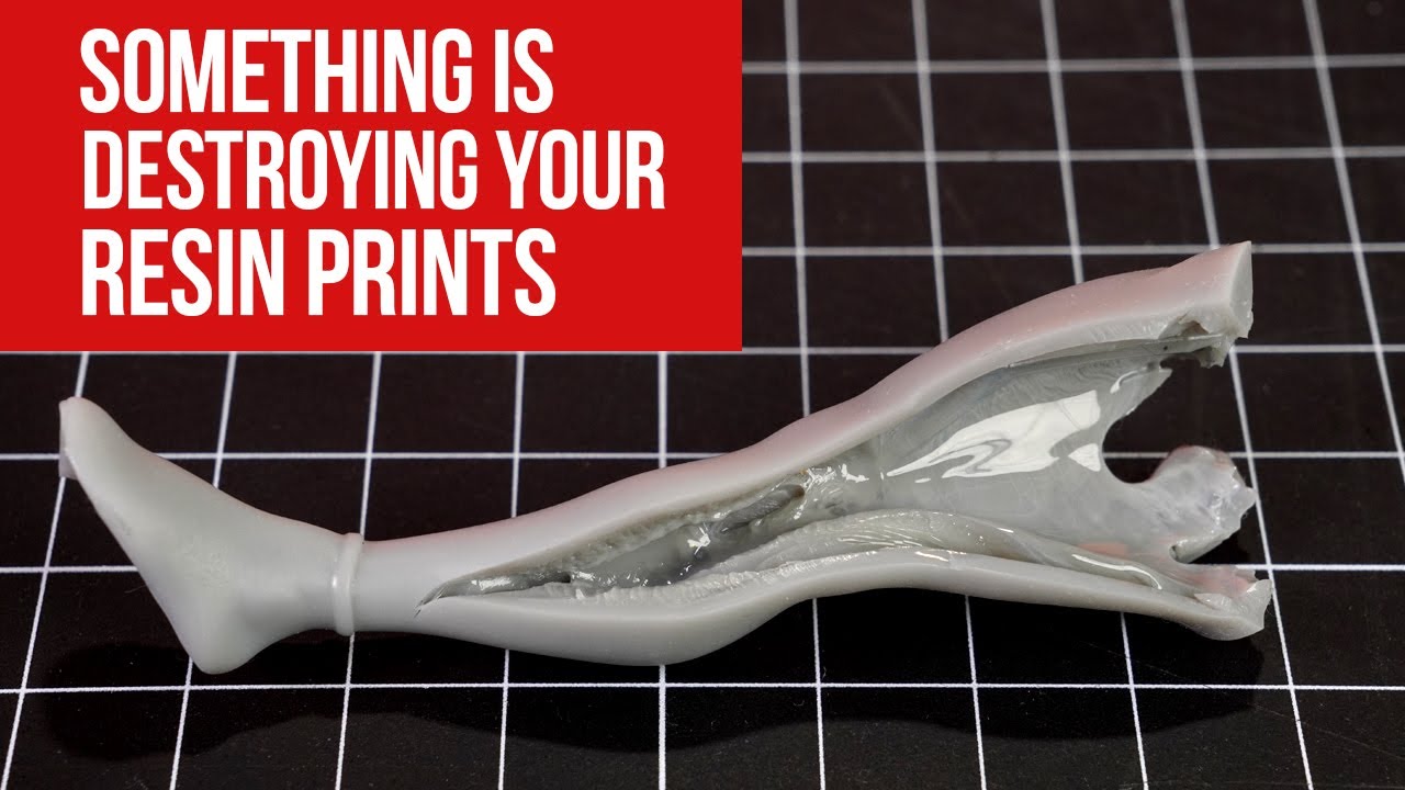 Something is Killing Your 3D Resin Prints - Uncured Resin Damage