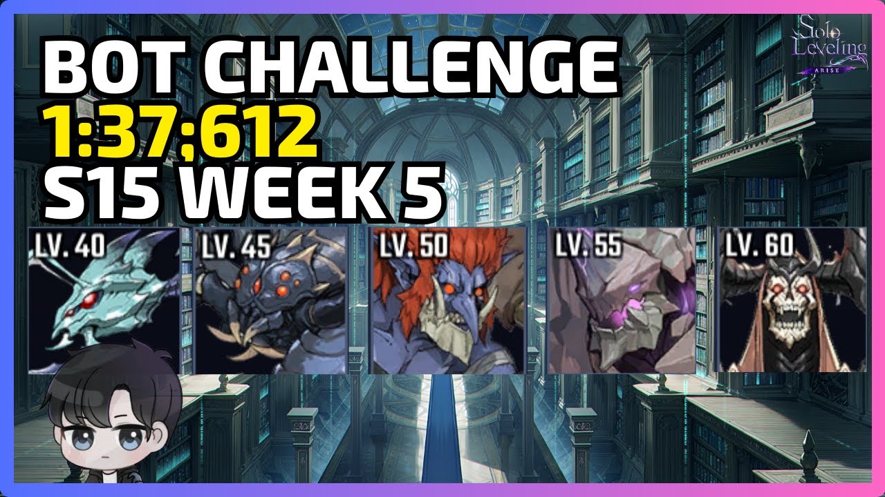 Rank 1 🥇 - Battlefield of Time Challenge 1:37;612 🥇 - Season 15 Week 5 | Solo Leveling:Arise