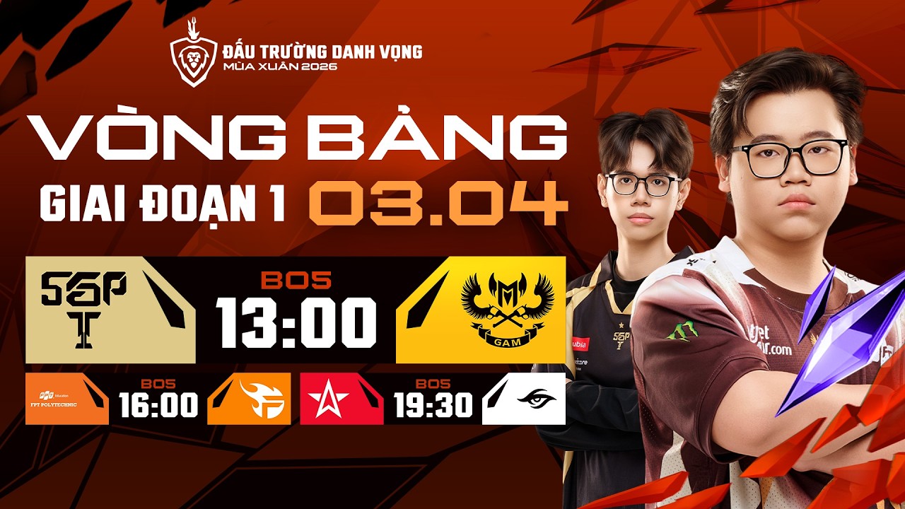 🔴 TRỰC TIẾP: ONE STAR ESPORTS vs TEAM SECRET | GIAI ĐOẠN 1 - LƯỢT VỀ | ĐTDV M&Ugrave;A XU&Acirc;N 2026