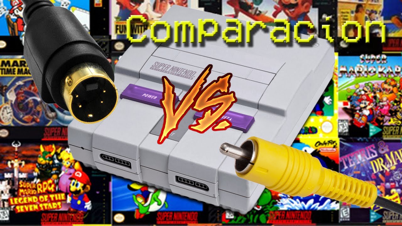 Comparando S-video vs Cable Compuesto con juegos de snes y n64