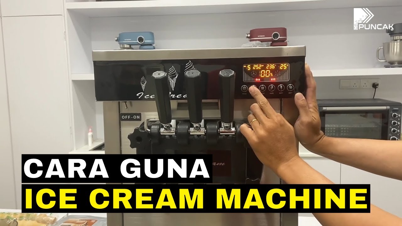 Cara Menggunakan Mesin Ice Cream Machine | Step By Step