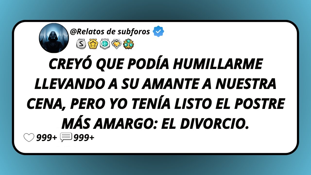 Creyó Que Podía Humillarme Llevando A Su Amante A Nuestra Cena, Pero Yo Tenía Listo El Postre Más...