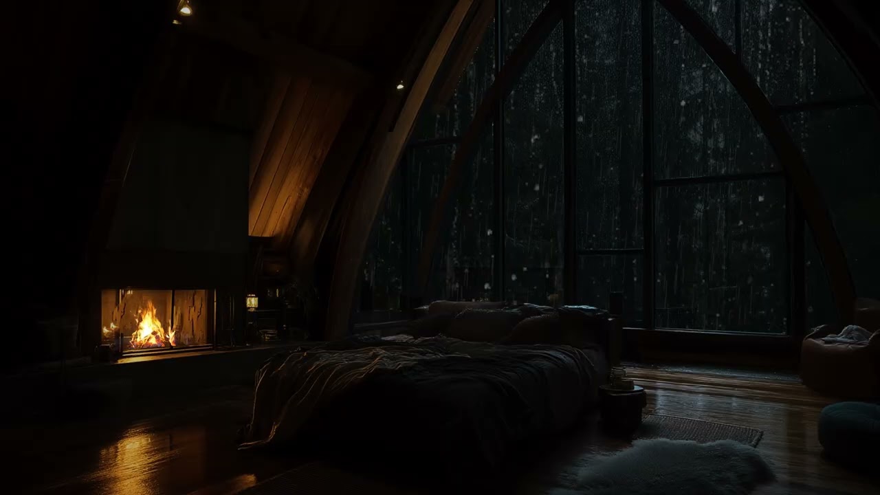 Midnight Rain Atmosphere | Calm Ambient Sounds for Deep Focus