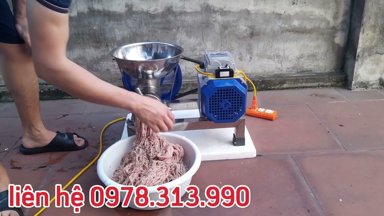 Báo Giá Máy Xay Chả Cá Không Cần Lọc Xương - Máy Đùn 32 Inox Xay Xương Xay Cá Đa Năng