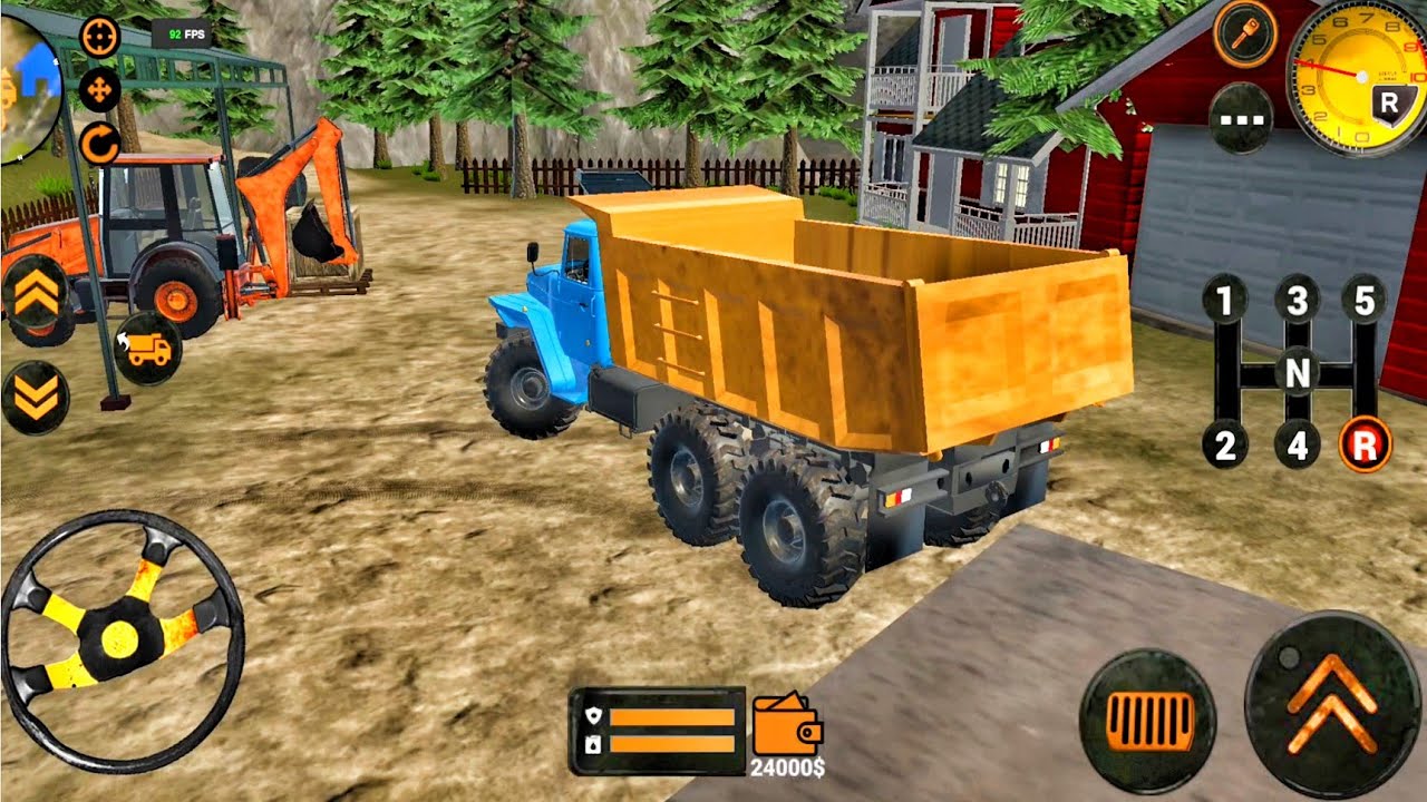 Backhoe Loader JCB Simulator Gameplay - Indian Vehicles Truck JCB Driving - Android Gameplay