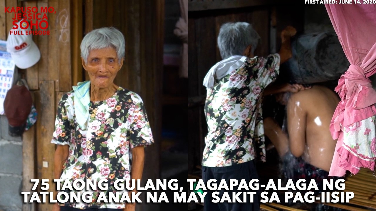 75 TAONG GULANG, TAGAPAG-ALAGA NG TATLONG ANAK NA MAY SAKIT SA PAG-IISIP | Kapuso Mo, Jessica Soho