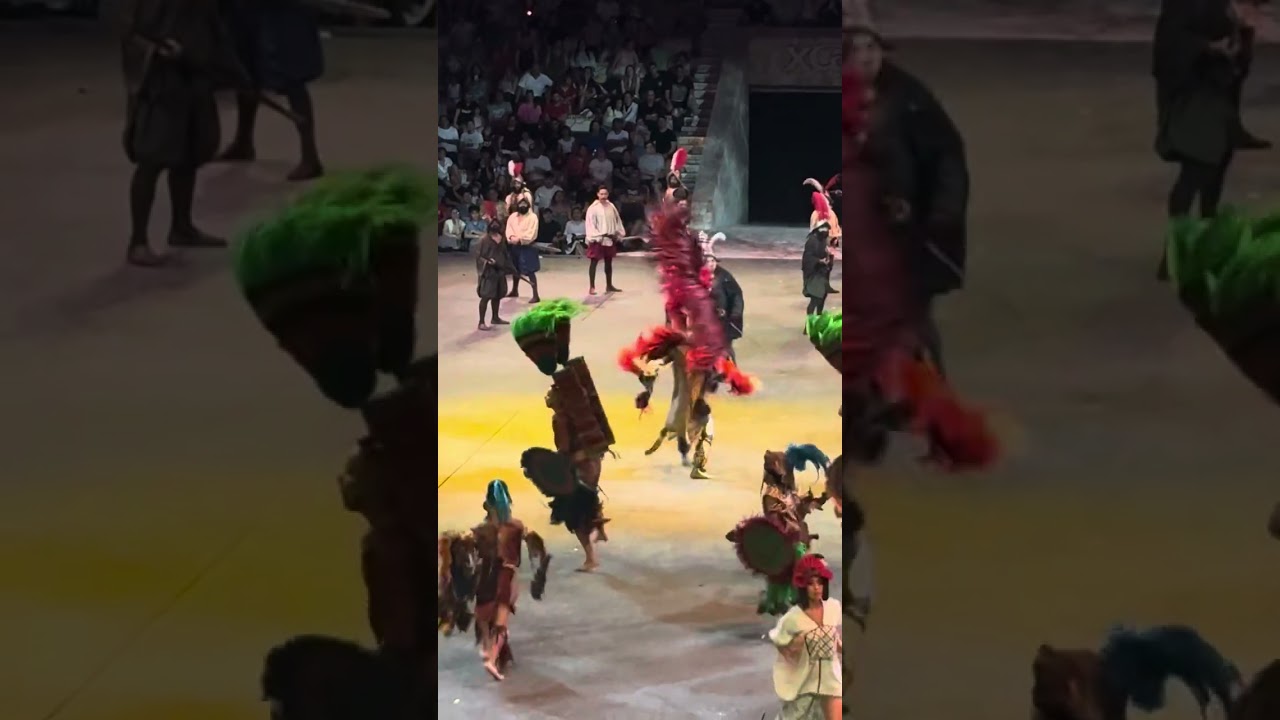 Xcaret Espectucular show - part 2 : The end of Mayan Empire 