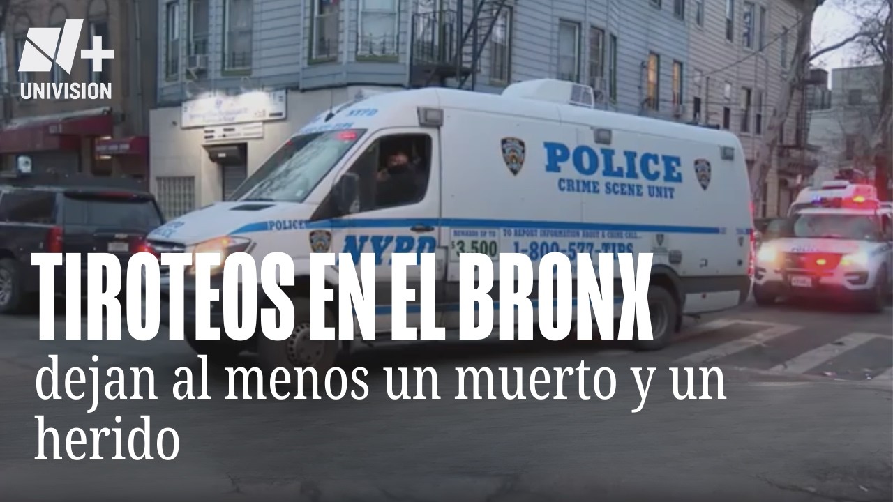 Dos tiroteos sacuden en el Bronx dejando al menos un muerto y un herido