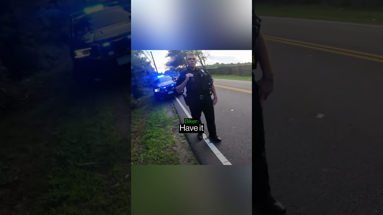 When Police Pull Over The Wrong Biker&hellip;