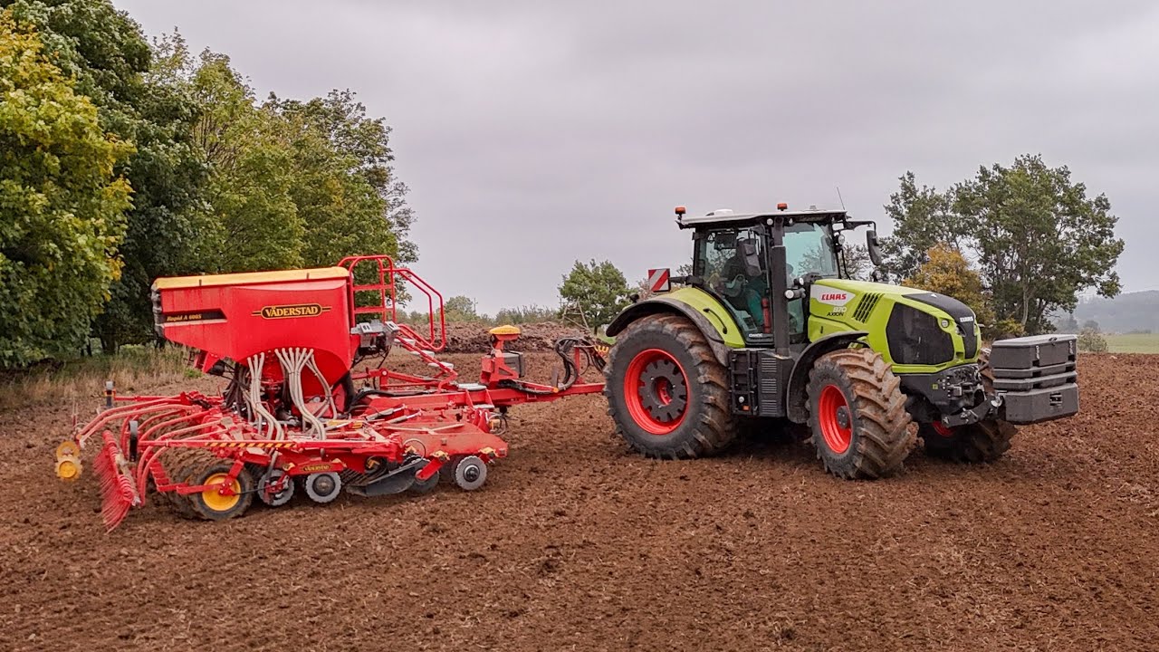 Nový Claas Axion 870 + Väderstad Rapid A600S |Setí ozimého Ječmene 2025