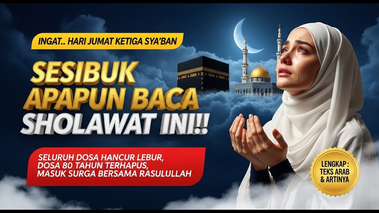 HARI JUMAT KETIGA BULAN SYA’BAN 2026 HABIS MAGHRIB BACA 1 SHOLAWAT INI BISA HANCUR DOSA 80 TAHUN