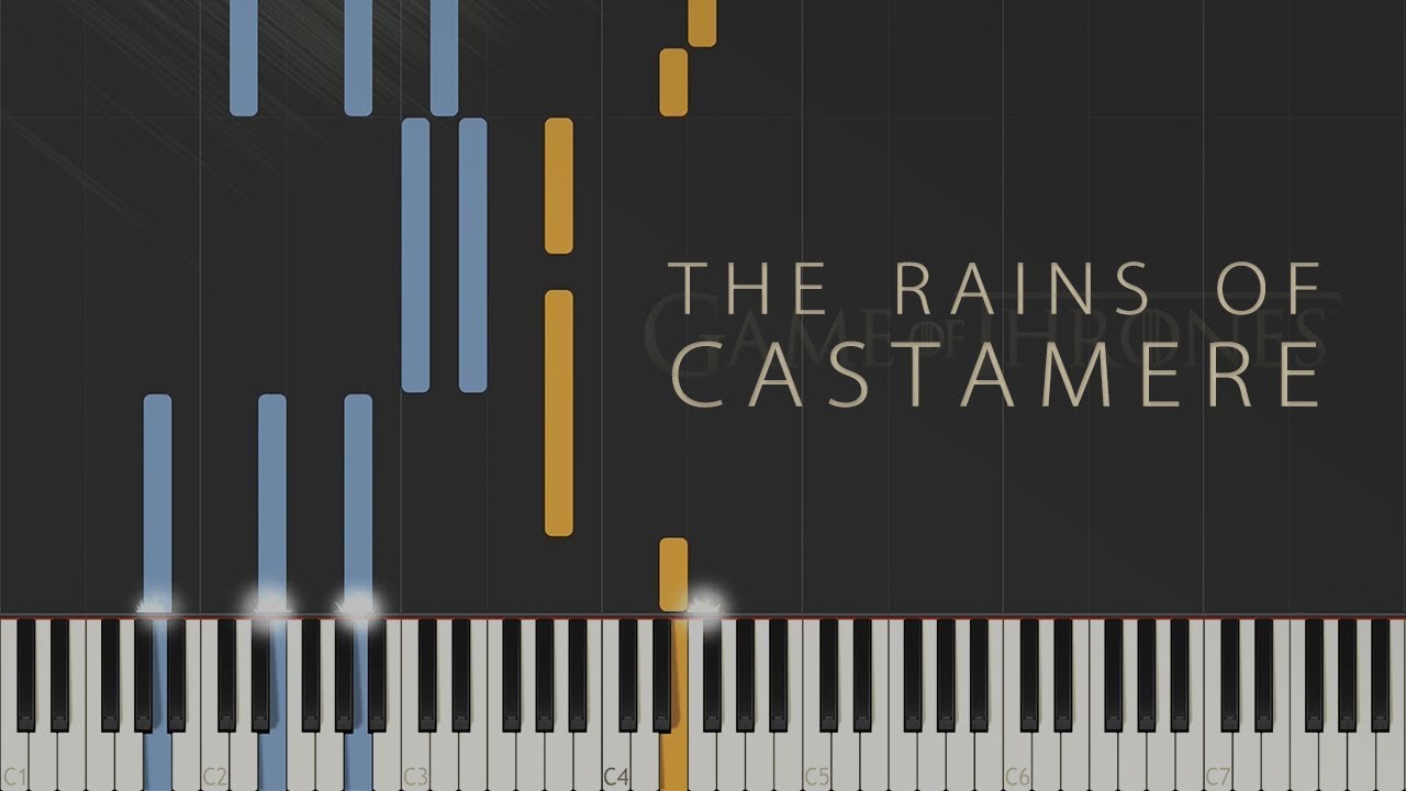 The Rains of Castamere - Game of Thrones \\ Synthesia Piano Tutorial