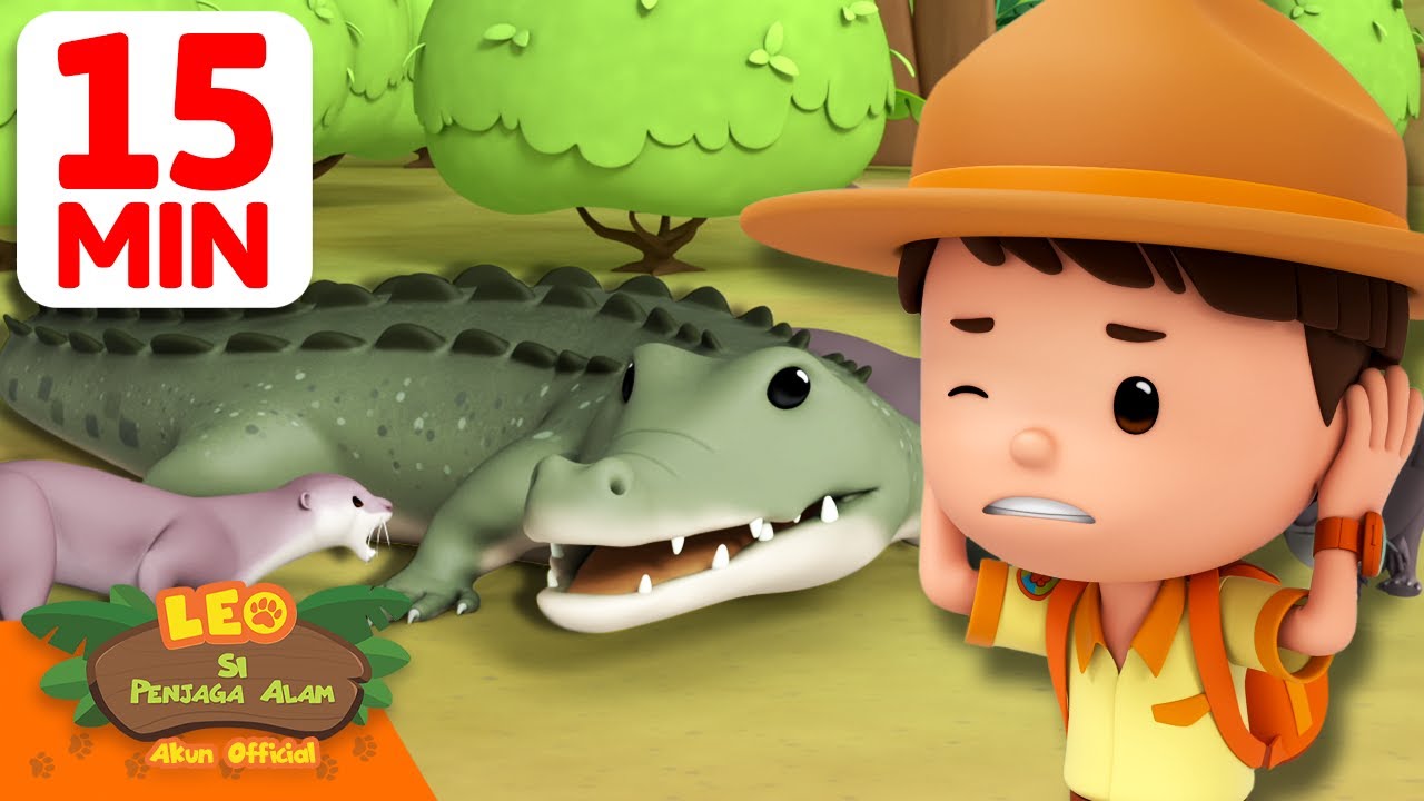 Bertemu buaya di alam liar! 🐊 | 15 Menit | Leo Si Penjaga Alam | #hewan