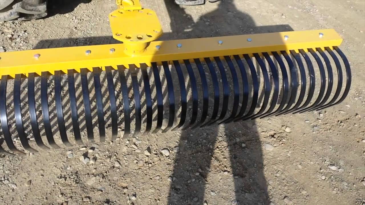 Грабли для обработки почвы 7 футов Countyline — используются на моём New Holland T4.95
