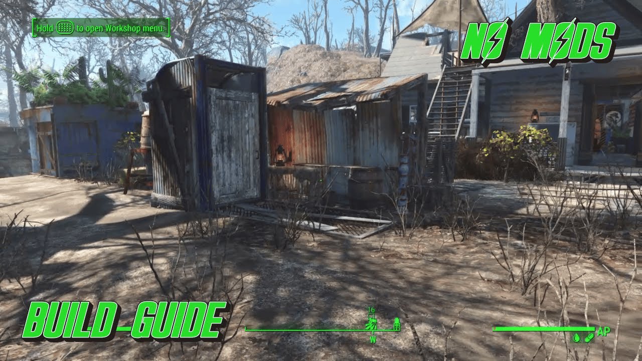 Wasteland Shower 15 min build (no mods) FALLOUT 4