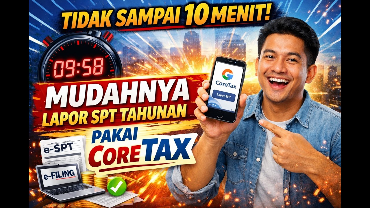 TIDAK SAMPAI 10 MENIT, MUDAHNYA LAPOR SPT TAHUHAN PAKAI CORETAX