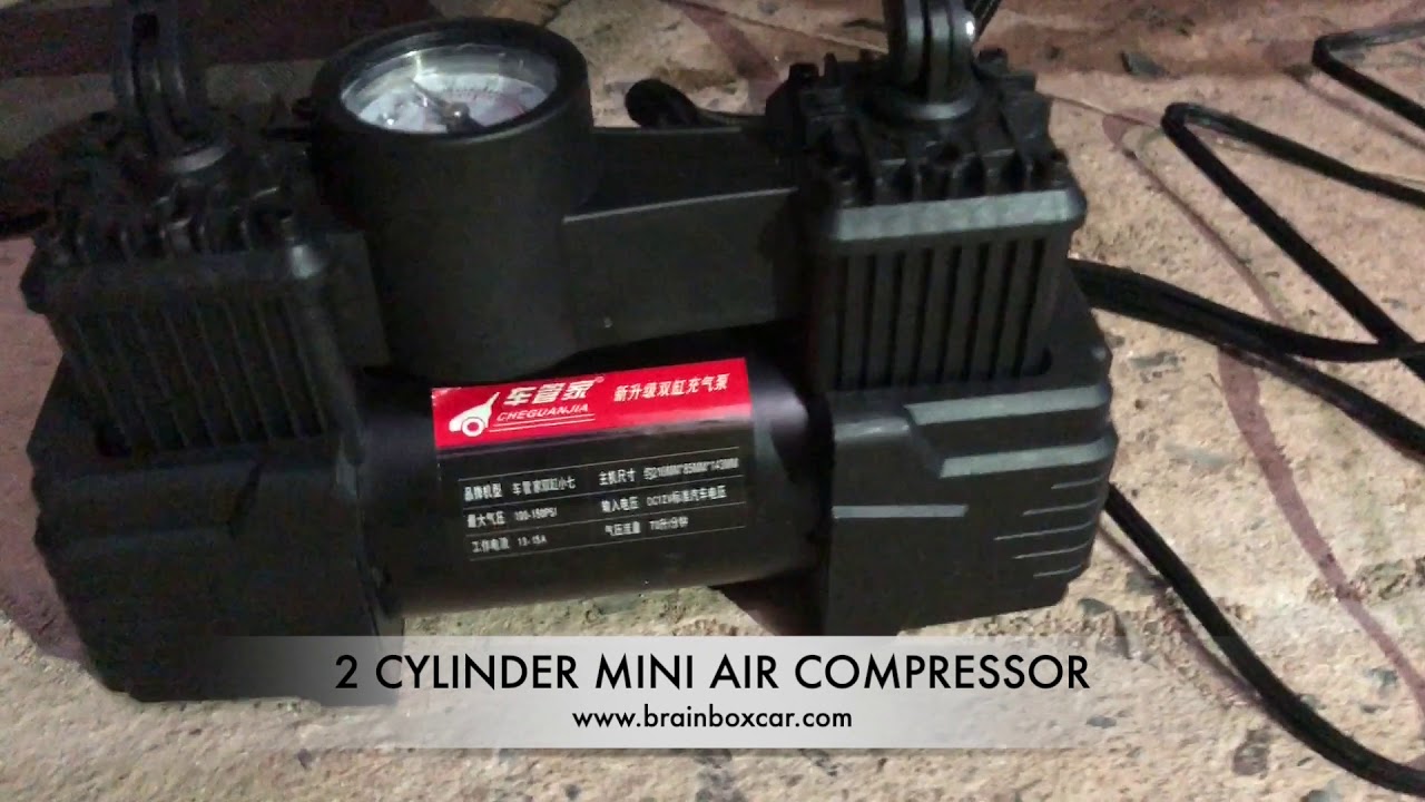 80080 2CYLINDER AIR COMPRESSOR BLACK