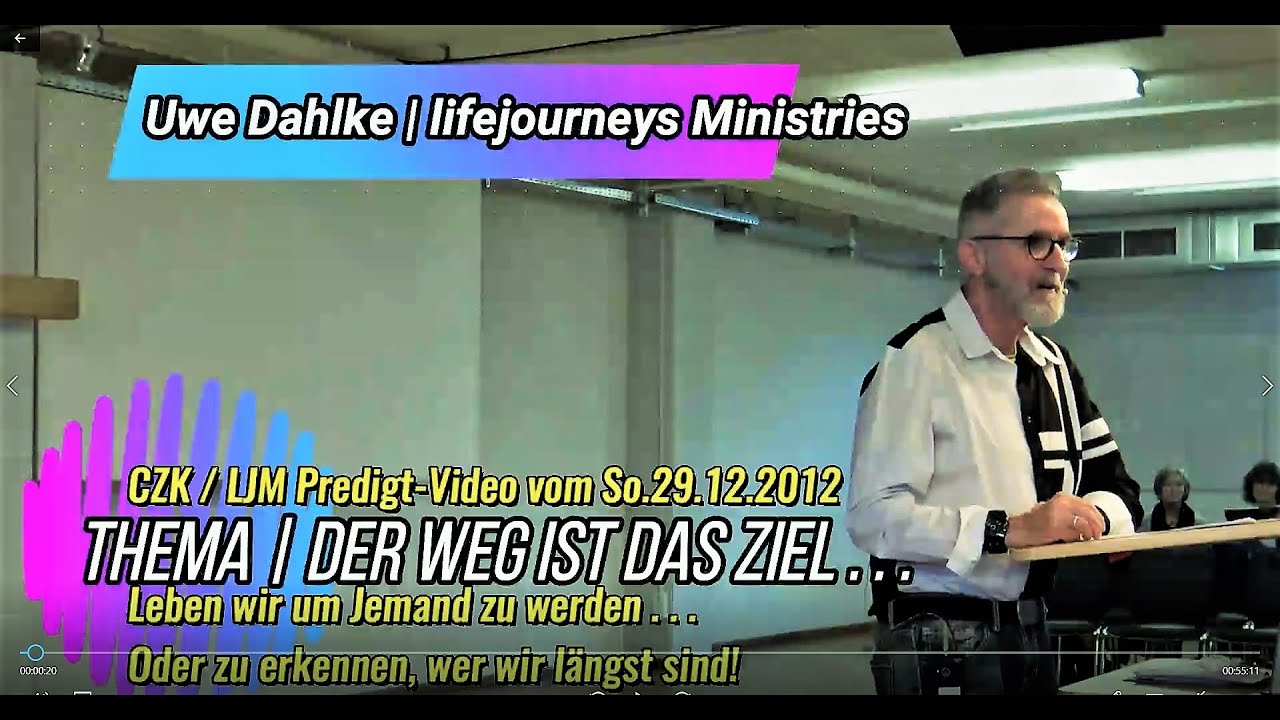 Der Weg ist das Ziel! mit Uwe Dahlke (LJM) - Predigt vom So.2.12.19